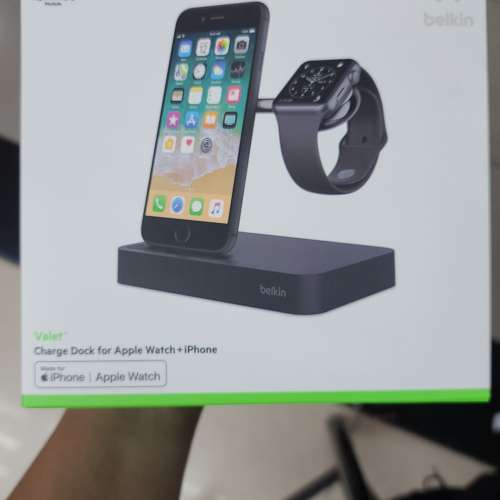 全新belkin Charge Dock for Apple Watch+iphone