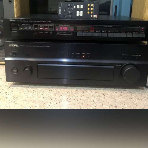 Yamaha amplifier and tuner one set