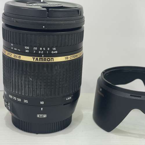 tamron 18-270mm canon mount 有hood 操作正常