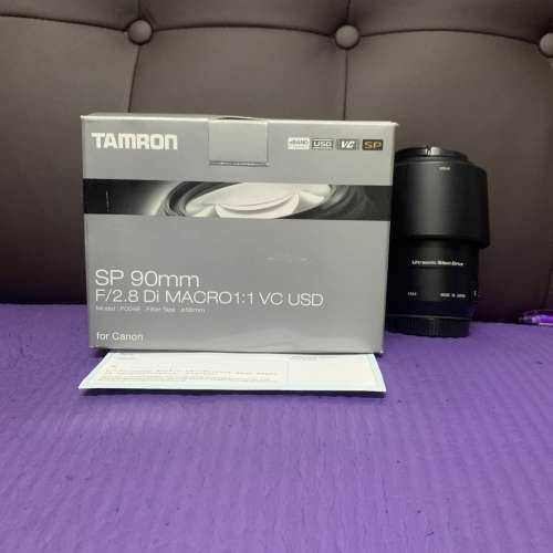 超平 極新淨 全套有盒 Tamron 90 90mm VC USD Canon EF mount