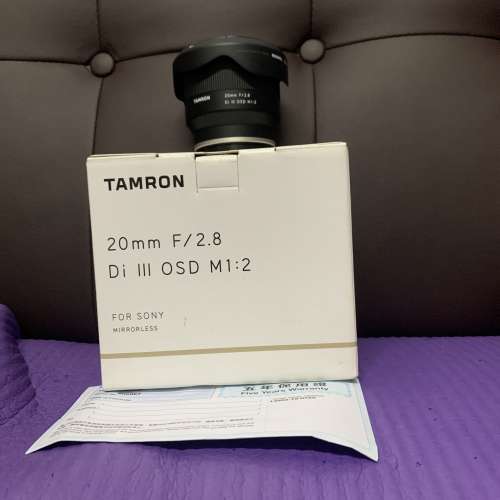 超平 新淨靚仔 全套有盒行貨 Tamron 20 20mm F2.8 DI III Sony FE Mount