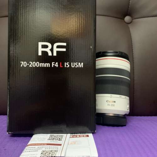 剛剛買 完美無瑕 全套有盒行貨 長保用 Canon RF 70-200 70-200mm F4 L IS USM R5 R...
