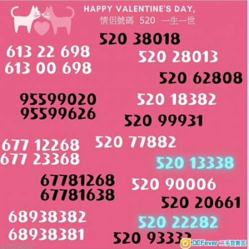 情人節精選號碼,上台月費底至$99