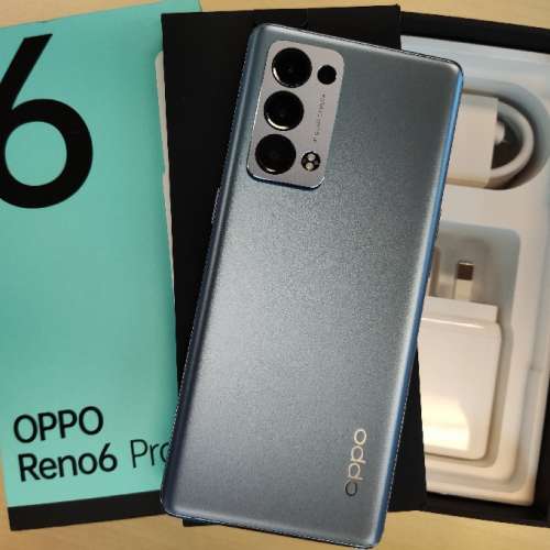 95%新港版行貨Oppo Reno 6 pro, 灰色, 12+256, 870cpu