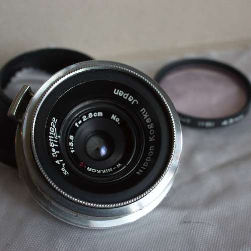 Nippon Kogaku Nikkor.C 2.8cm f3.5 wide angle lens