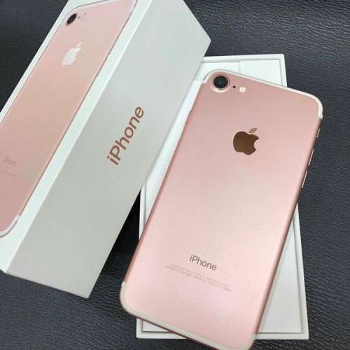 《安心出行必備》iphone 7 128Gb 玫瑰金，99％新淨，充新機，電池100％健康，零花零...