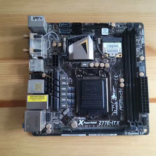 (新淨Z77 itx) Asrock Z77E-itx底板連背板