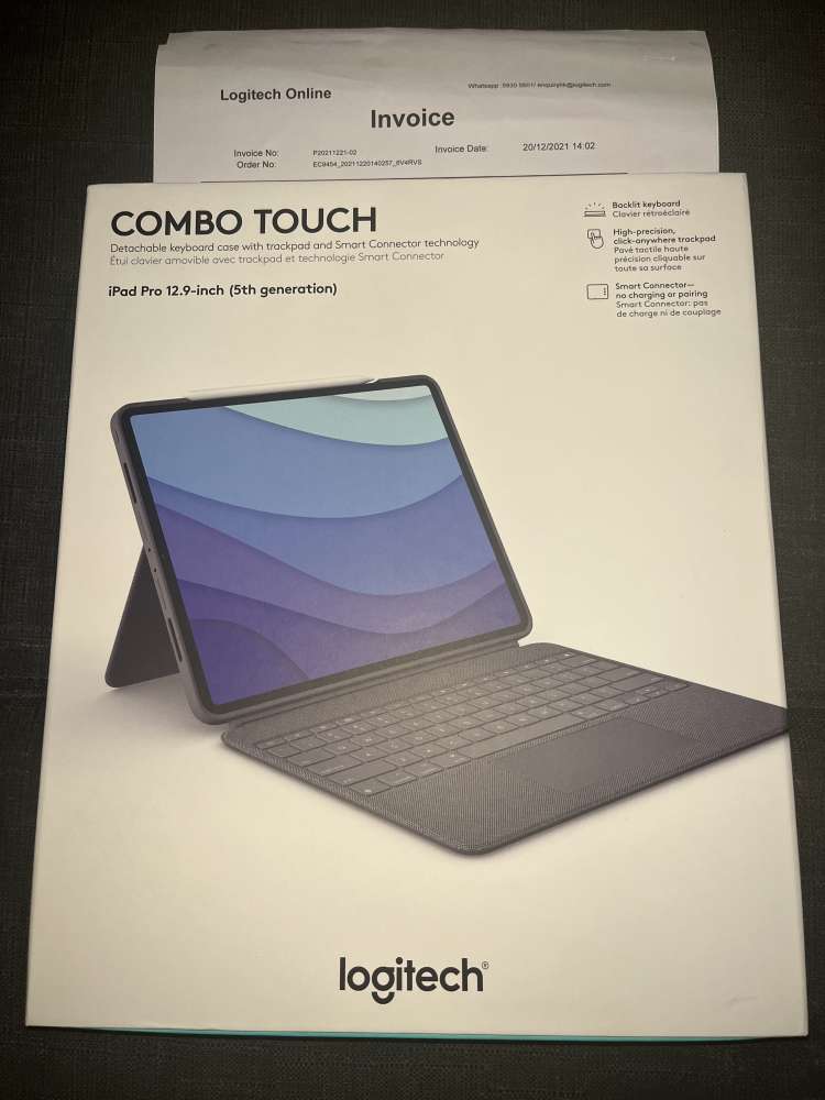 買賣全新及二手其它配件, 手機通訊- Logitech Combo Touch 鍵盤護殼
