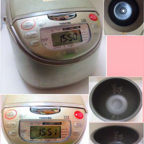 Toshiba 東芝 RC-10RHIH 磁應電飯煲(1.0公升) 鑽石鈦塗層鍋