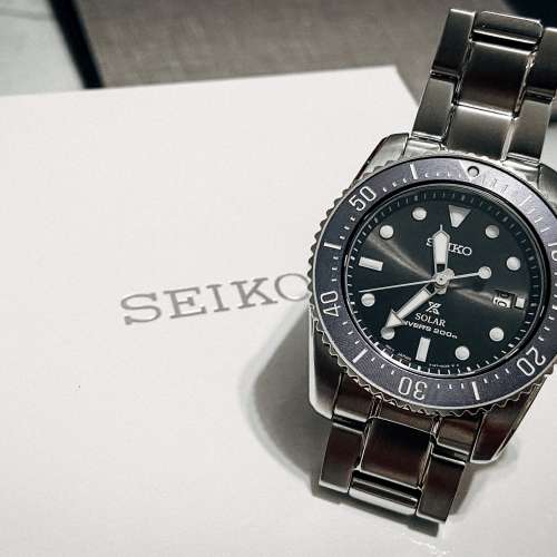 [ FS ] Seiko Prospex Solar Diver SNE569P1 太陽能手錶 (灰藍色圈)
