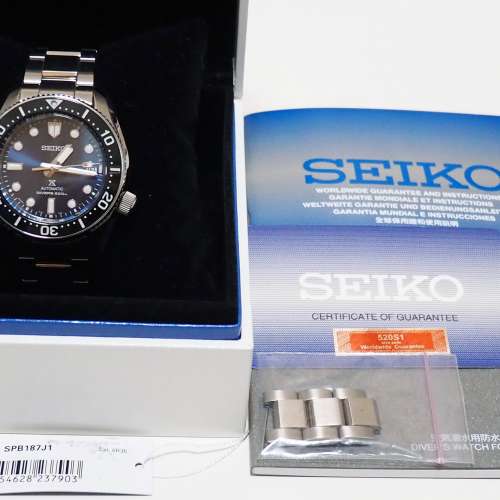 Seiko精工自動潛水鋼錶1隻99%新--SPB187J1