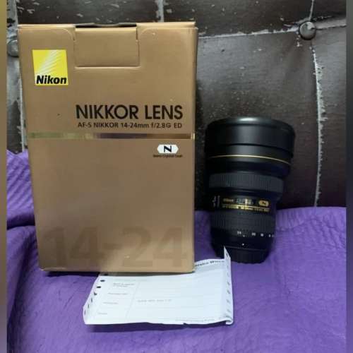 超平 極新淨靚仔 全套有盒 香港行貨 Nikon 14-24 14-24mm F2.8
