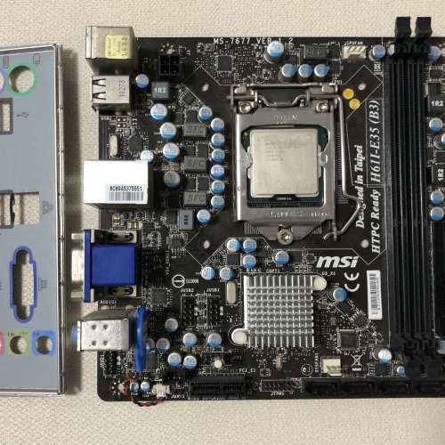 MSI H61I-E35 (B3) ITX 主機板 連 Intel Pentium G860
