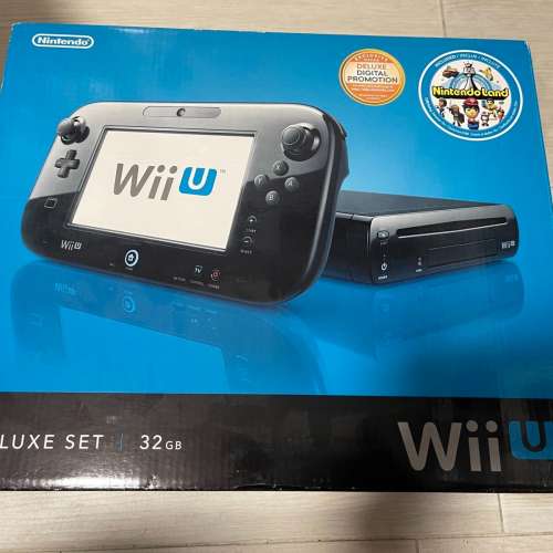 美國版WIIU WII U PREMIUM SET BLACK CONSOLE 32GB 黑色主機