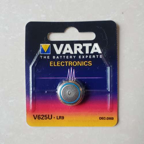 德國Varta華德, 水銀電池: L1560 / 625A / PX625A / V625U / LR9 / L1560F battery
