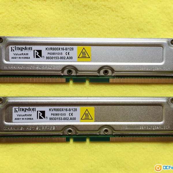 Kingston KVR800X16-8/128 RAMx2