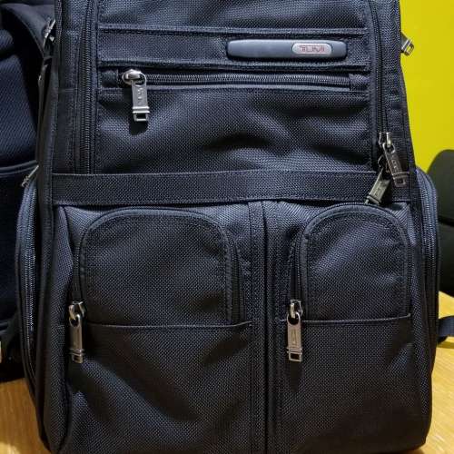TUMI Compact Laptop Brief Backpack; Black color