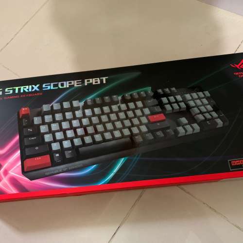 全新 Asus Strix Scope PBT 機械鍵盤-青軸