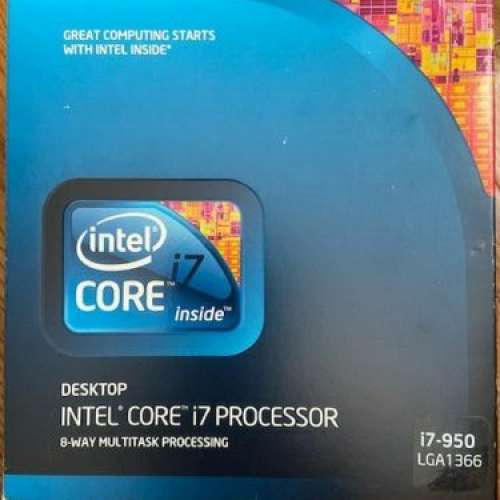 Intel Core i7-950 CPU 4 Cores 3.06 GHz 8 MB LGA 1366 With Heat Sink and Fan