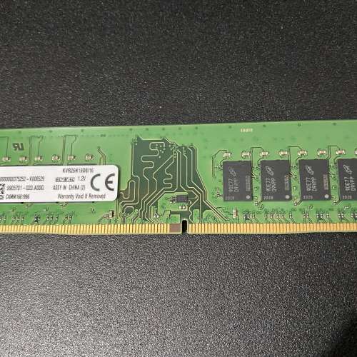 Kingston DDR4 16G 2666Mzh desktop ram 有單有盒香港行貨，永久保養