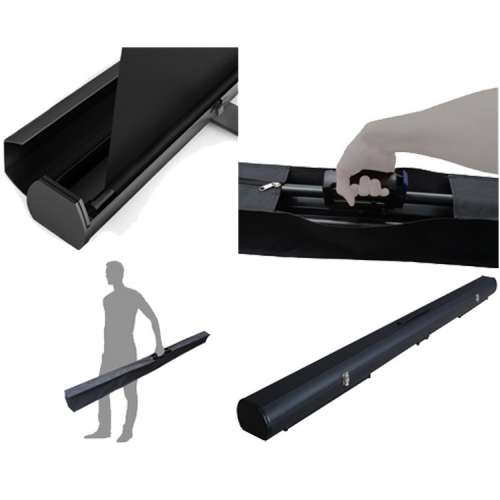 16:9 便攜式地拉投影幕