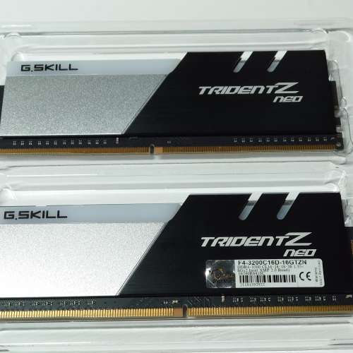 近全新 B-die G.skill DDR4 8GBx2 3200 trident z neo