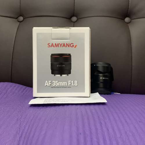 剛剛買 完美無瑕 全套有盒 行貨超長保用 Samyang AF 35 35mm F1.8 FE E Sony Mount