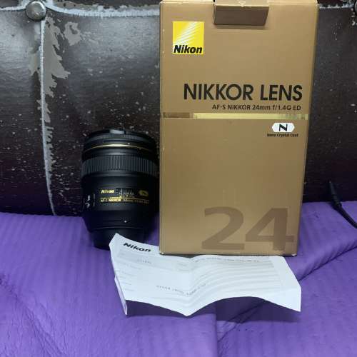 超平 極新淨 全套有盒 行貨 Nikon 24 24mm F1.4G