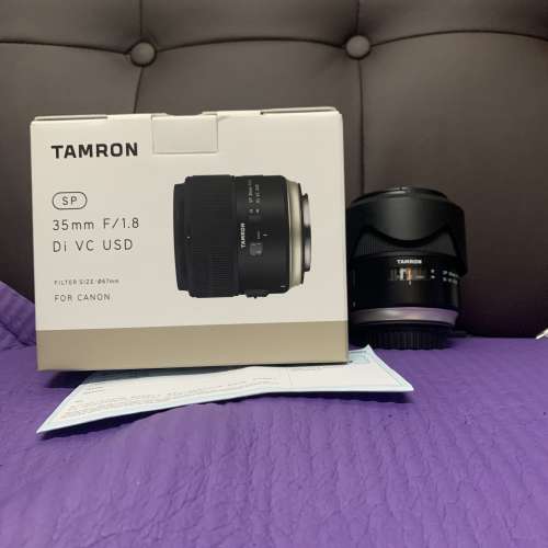超平 勁新淨 全套有盒 香港行貨 Tamron 35 35mm F1.8 VC USD Canon EF Mount