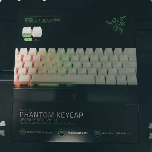 Razer Phantom Keycap 布丁鍵帽套裝 (白)