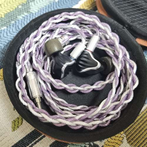 粗芯7N石墨烯古河銅鍍銀/銅銀合金升級線耳機線 QDC UE VE Shure inear fitear fend...