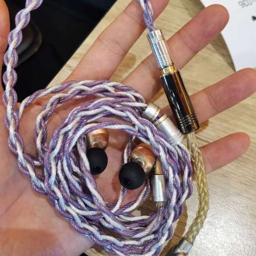 粗芯7N石墨烯古河銅鍍銀/銅銀合金升級線耳機線 QDC UE VE Shure inear fitear fend...