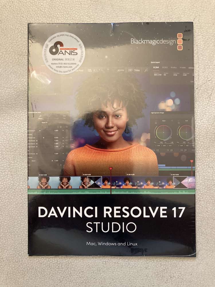 セールOFF Resolve 【未開封】Davinci Studio ライセンスキー 17 PC周辺機器