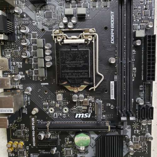 MSI H310m Pro-m2 Plus (上intel 8/9代CPU) 最高i7-9900KS（行保）