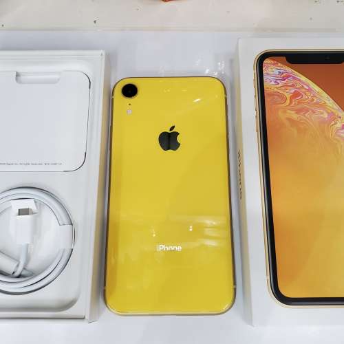 iPhone XR 128 gb 全套新配件100%電池量applecare+保養到15-3-2023