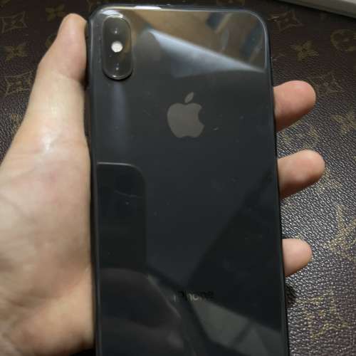 iPhone X 64gb 黑色 港行 電池健康度82 單機 面有裂开三行角位崩