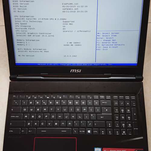 MSI MS-16P5/15.6”LED/i7-8750H 2.20GHz/16GB DDR4 2400/512GB M.2 SSD+1TB ...