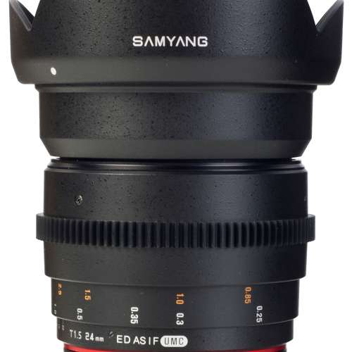 Samyang 24mm T1.5 VDSLR II for Nikon 廣角手動調焦電影鏡頭