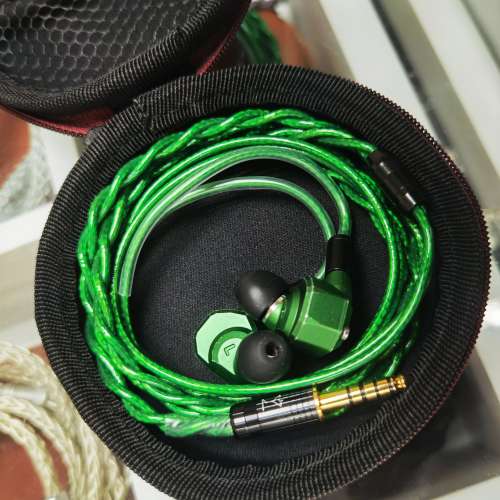 原諒綠粗芯7N單晶金銅銀耳機升級線 Shure QDC fender campfire westone inear fite...