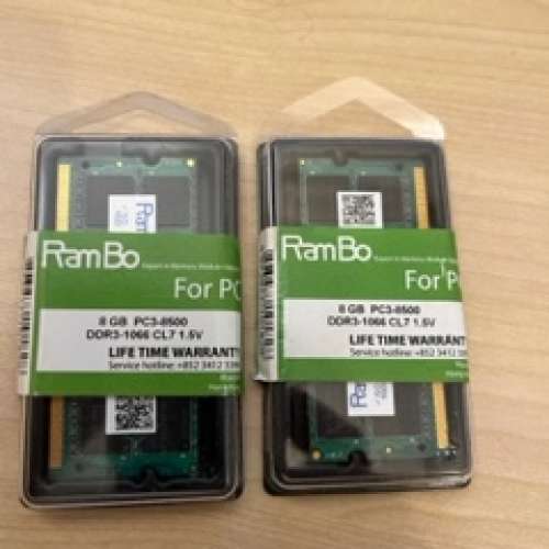 RAM 8GBx2 PC3-8500 DDR3-1066