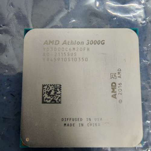 AMD Athlon 3000G(盒/單/行/保)