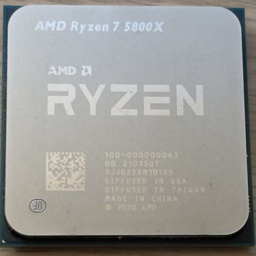 AMD Ryzen 7 5800x（行貨有單無盒）