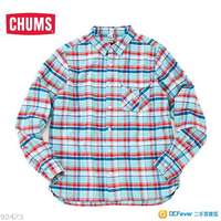 Chums SLC Nel Check Shirt 休閒格仔長袖衫CH02-1017淺藍色 100% New