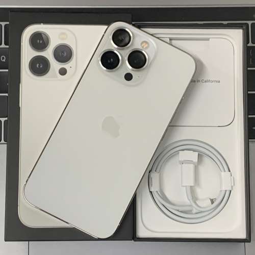行貨 iPhone 13 Pro 256GB 白色，全齊、配件全新，極新無花、電池 99%