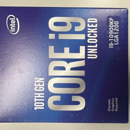 全新Intel Core i9-10900KF 3.7GHz 10Cores