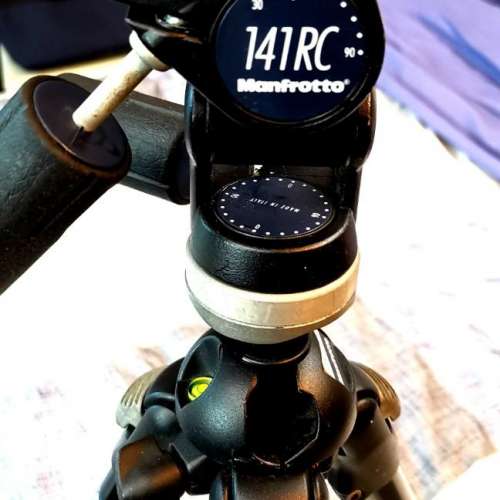 買賣全新及二手腳架, 攝影產品 Manfrotto tripod GRUPPO + 141RC tripod head 90新 意大利製三腳架連三維雲台