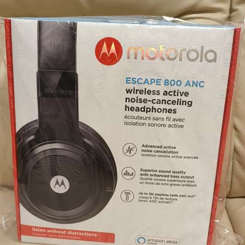 100%全新未開盒正版 MOTOROLA ANC降噪藍芽耳機