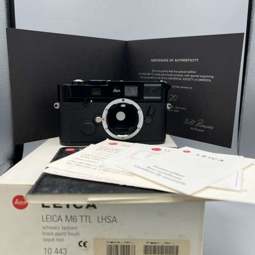 Leica M6 0.72 LHSA Black Paint *650 pcs Limited*