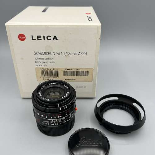 Leica Summicron-M 35mm f/2 ASPH Black Paint