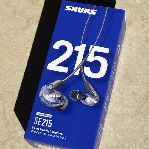 Shure SE215 入耳式耳機 紫色特別版（全新未開封）